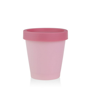 pink empty containers for body scrub jar plastic pot with lid large container with lid 100g 200g 250g