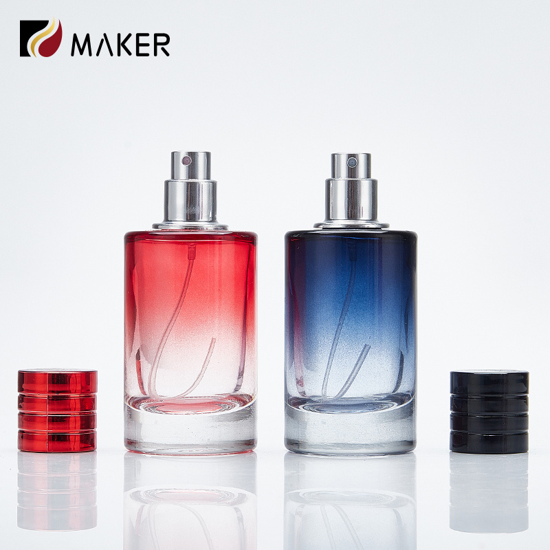 Custom Made Travel Size Fancy Gradient Color 30ml 50ml 100ml Parfums Bottles Mist Spray Pump Glass Empty Perfume Bottle