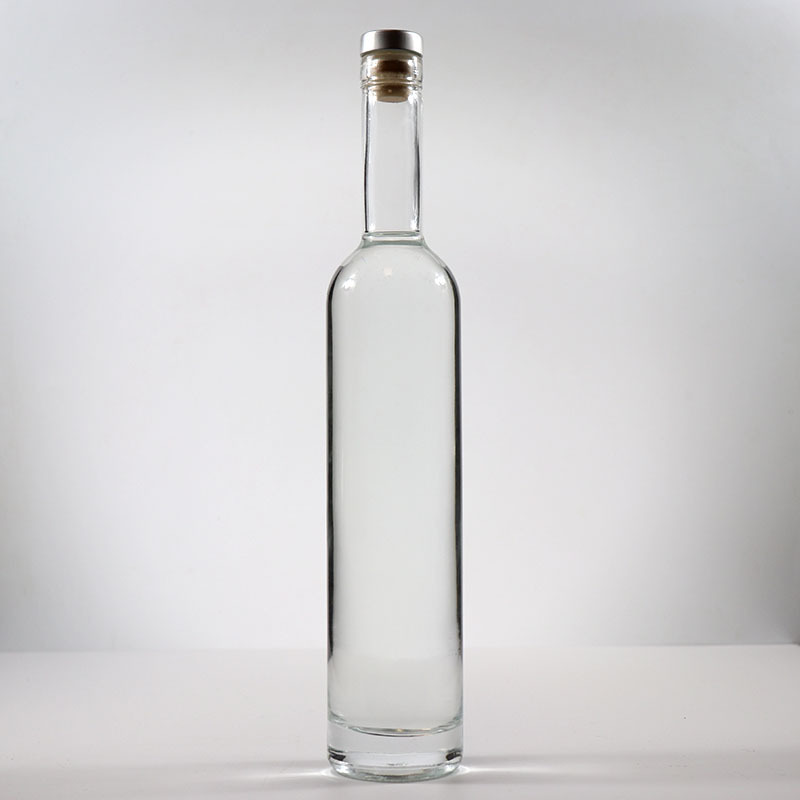 Premium Empty Cylinder Liquor Wine 750ml Frosted Glass Vodka Bottle 1000ml wine glass bottle wholesale