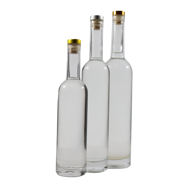 Premium Empty Cylinder Liquor Wine 750ml Frosted Glass Vodka Bottle 1000ml wine glass bottle wholesale