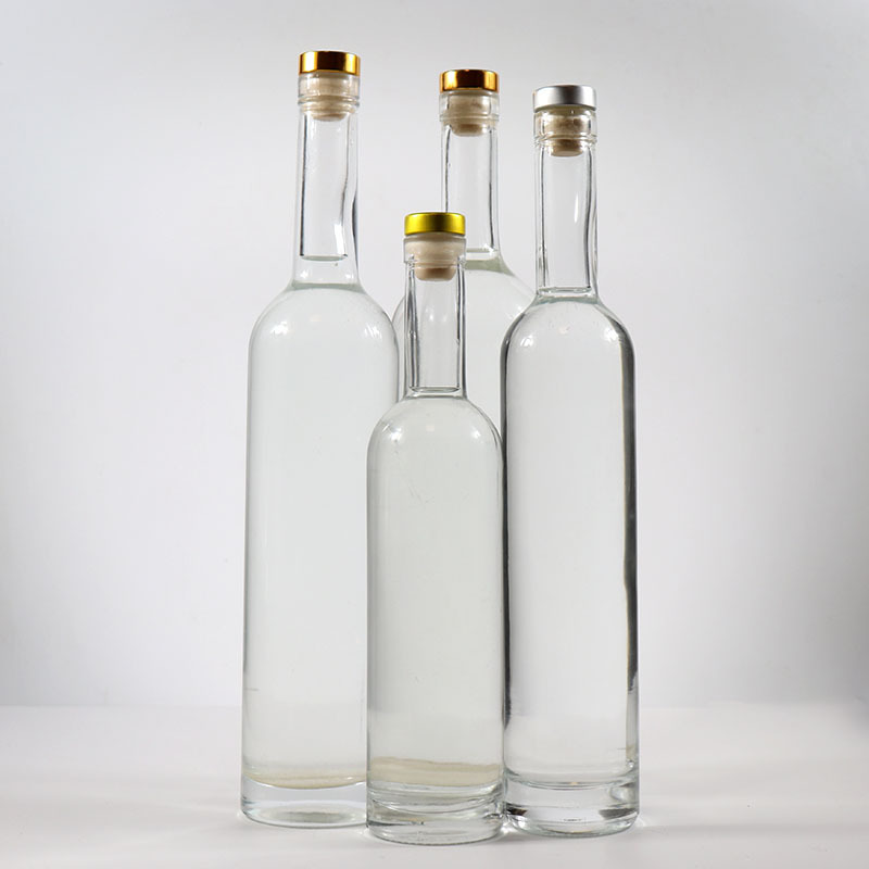 Premium Empty Cylinder Liquor Wine 750ml Frosted Glass Vodka Bottle 1000ml wine glass bottle wholesale