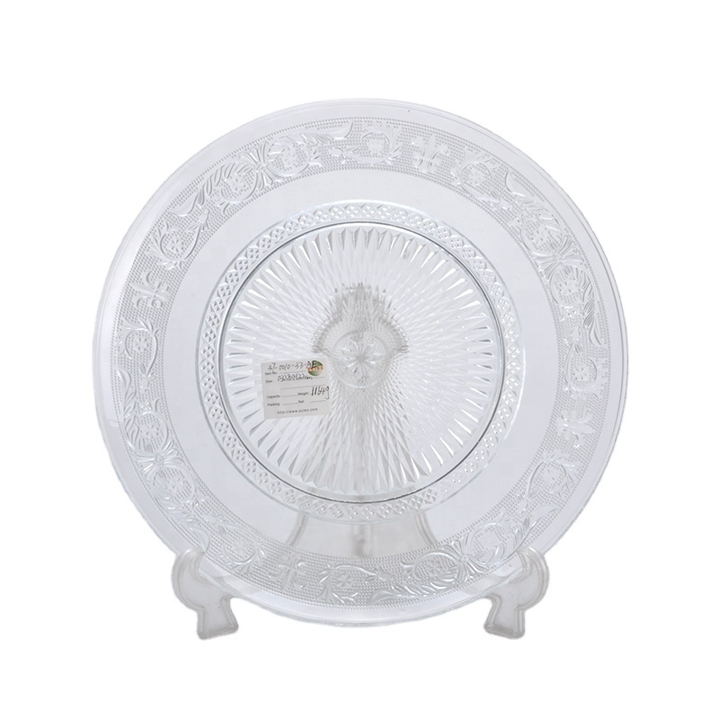 Factory direct sales, glass fruit plate, dinner plate