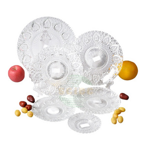 Factory direct sales, glass fruit plate, dinner plate