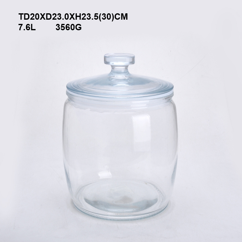 wholesale SCIEC Airtight Glass Storage Cookie Jar for Flour, Pasta, Candy, Dog Treats, Snacks & More Glass jar with lid