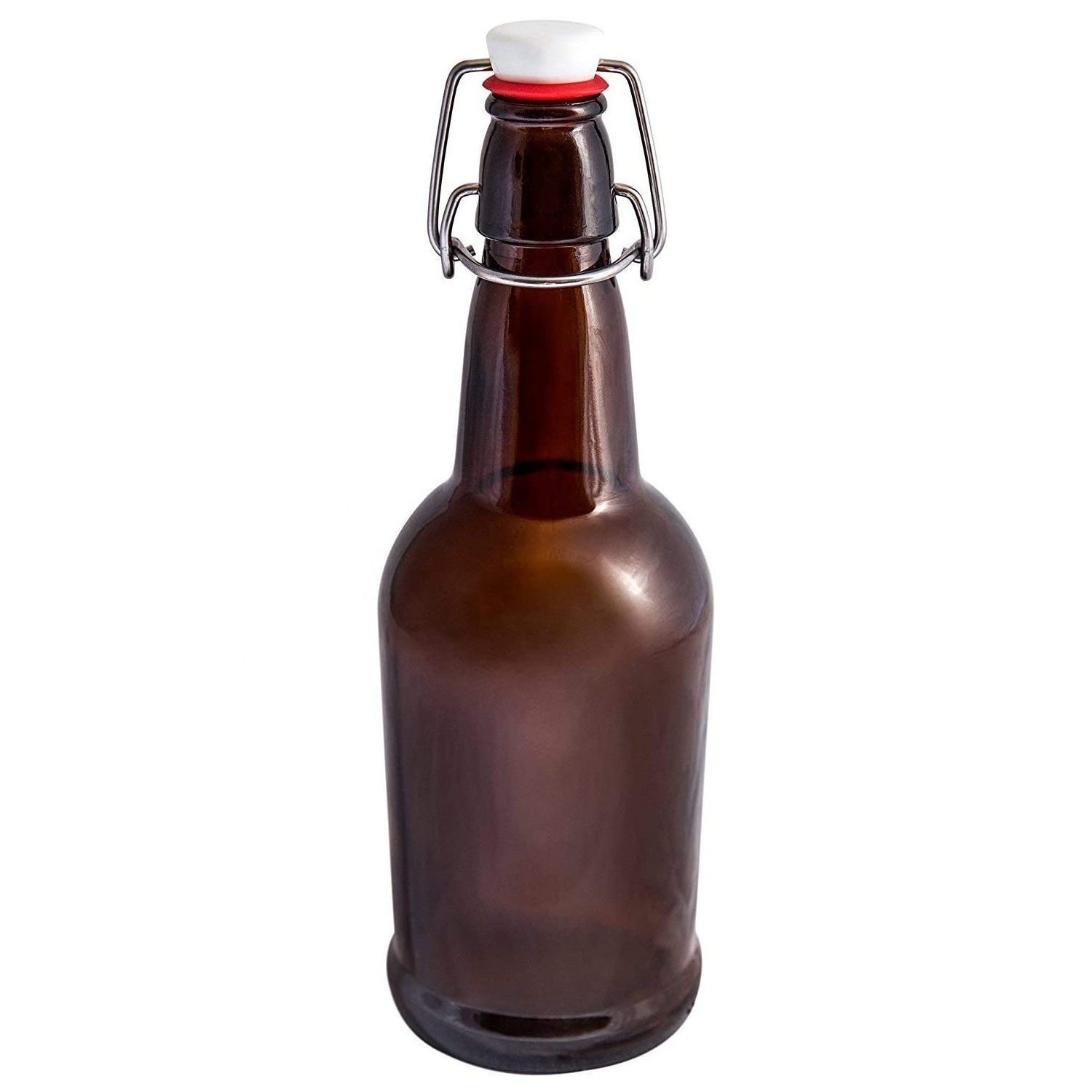 Amber 330ml 500ml 750ml 1000ml 16oz 32oz swing top growlers glass beer bottle