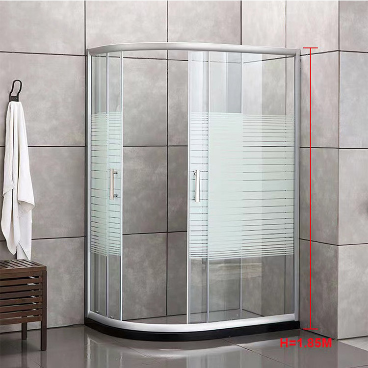 Bathroom Complete Curved Frame Shower Room Tempered Glass Cubicle Shower Enclosure Cabin Door