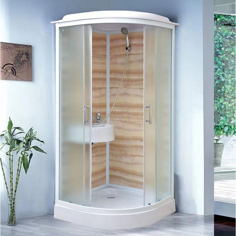 portable prefab bathroom pod all in one shower room square shower room fan-shaped steam room portable bathroom units kit