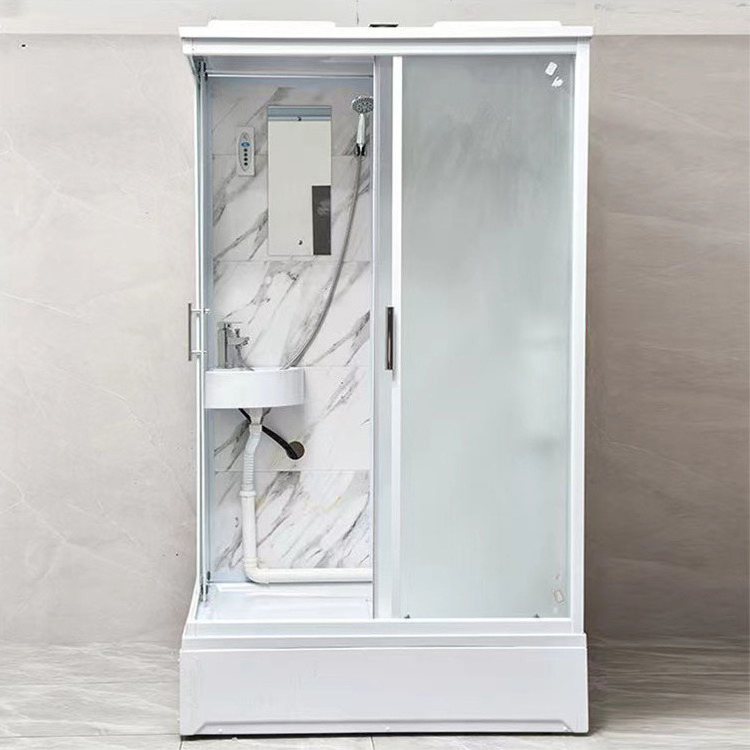 portable prefab bathroom pod all in one shower room square shower room fan-shaped steam room portable bathroom units kit