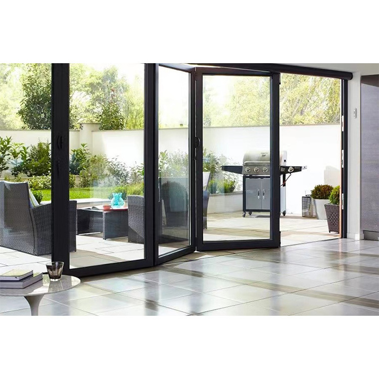 2024 balcony aluminium patio bifold door designs American folding door