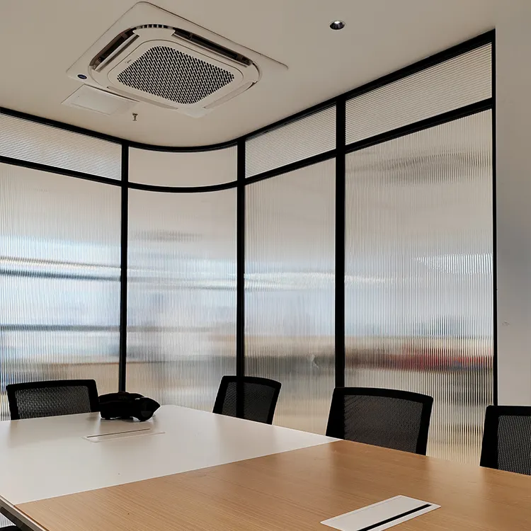 Aluminium Frame Folding Movable Stainless Steel Glass Partition Wall Office Glass Partition Walls