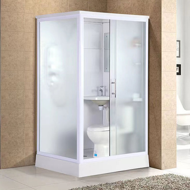 portable prefab bathroom pod all in one shower room square shower room fan-shaped steam room portable bathroom units kit