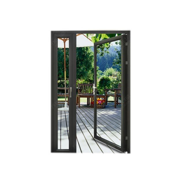 WANJIA design house door aluminum alloy swing doors aluminum frame slim swing door