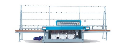 Vertical 6 Spindles Glass Processing pencil Edging machine with Manual Model, 6 motors glass straight line pencil edger