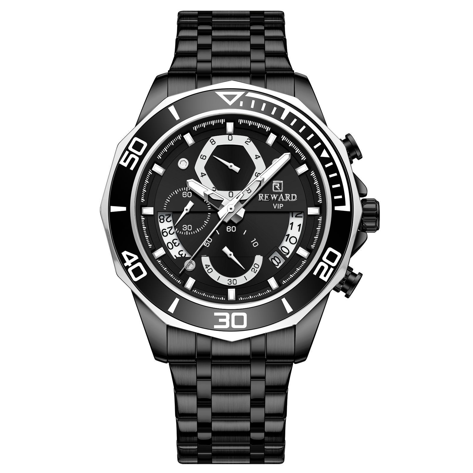 New Style Reward Polygonal Digital Circle 3D Hollow Double Calendar Display Quartz Watch For Men Unique Trend