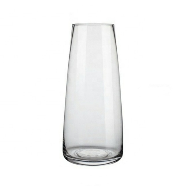 Nordic light luxury primary color transparent glass vase water-raising tulip vase living room glass vase