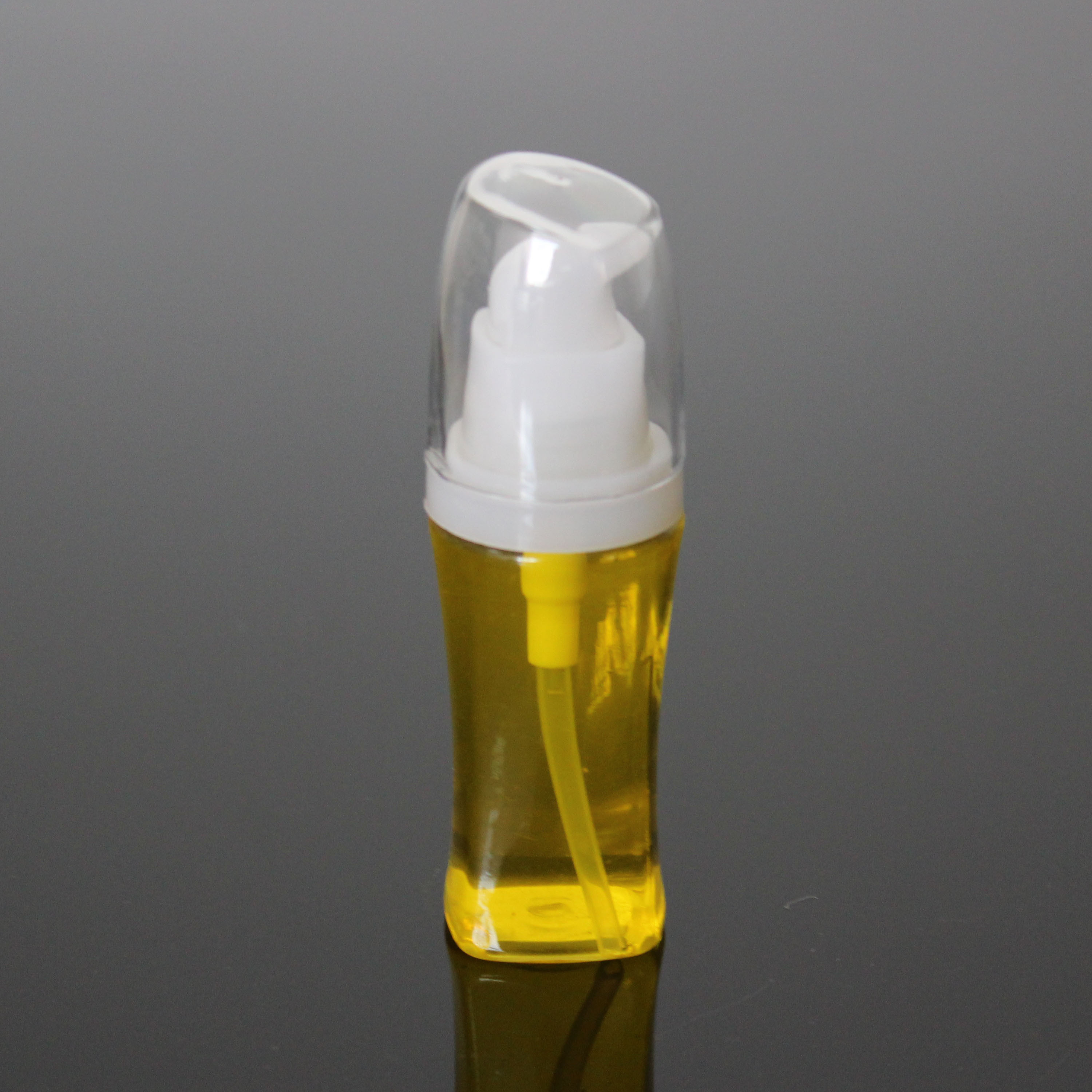 30ml mini transparent travel hotel size plastic shampoo bottle flip top cap