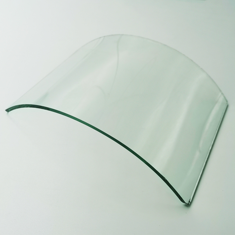 Jin Tuojie custom size curved glass price low,Various light, equipment cover sodium calcium Low iron curved glass