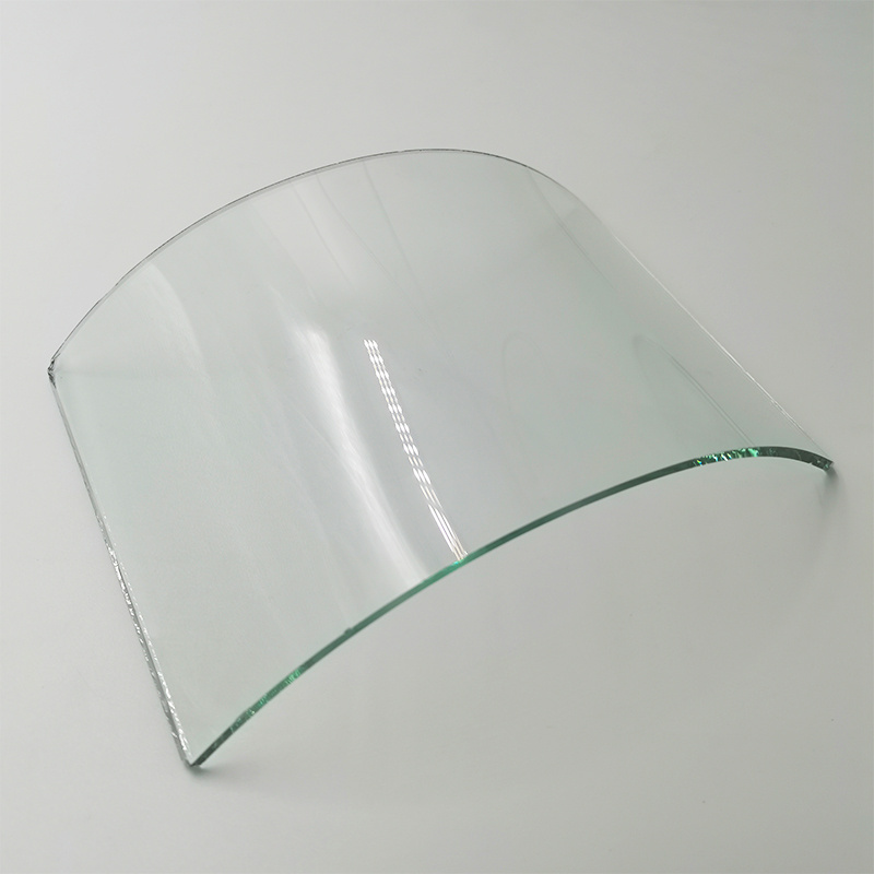 Jin Tuojie custom size curved glass price low,Various light, equipment cover sodium calcium Low iron curved glass