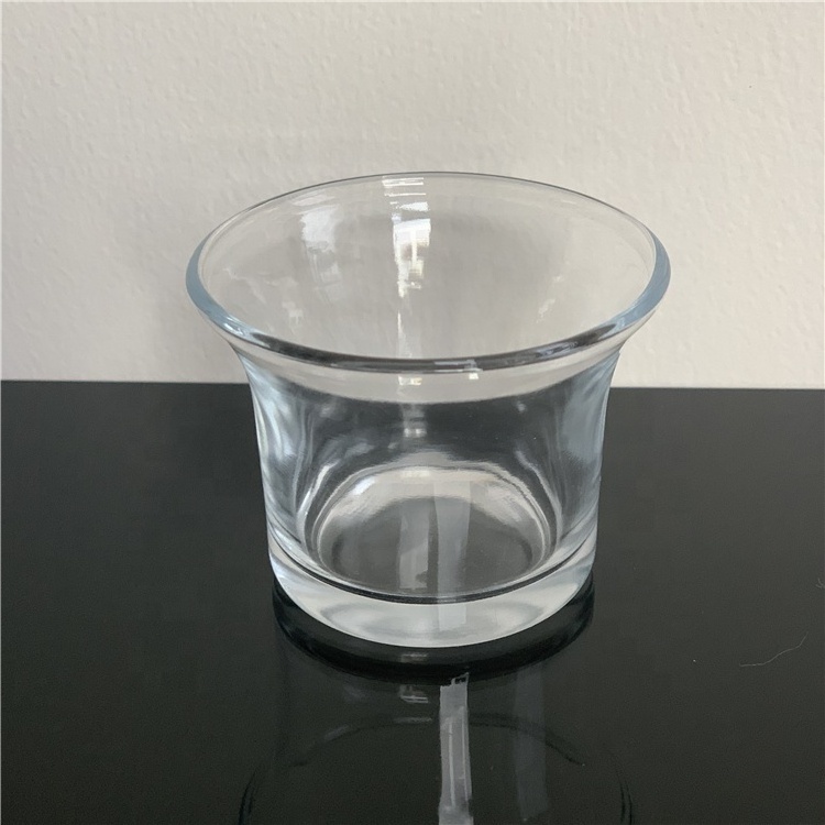 Clear Glass Tea Light Holder, 2.5