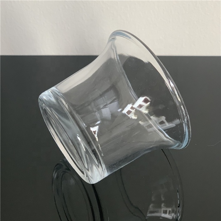 Clear Glass Tea Light Holder, 2.5