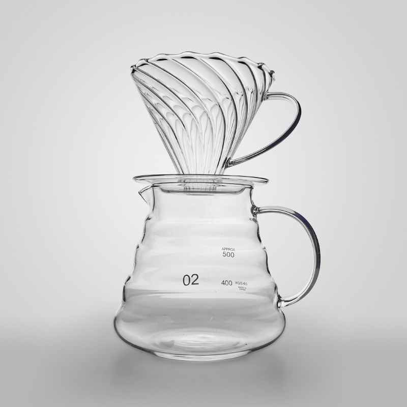 Latest product coffee server high borosilicate glass coffee pot luxury coffee pot in household