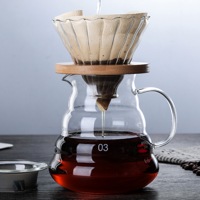 Pour Over Glass Coffee Maker Set