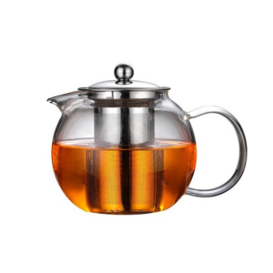 Glass Teapot with Removable Infuser, 45oz Blooming and Loose Leaf Tea Pot Safe Tea Pot and Tea Strain