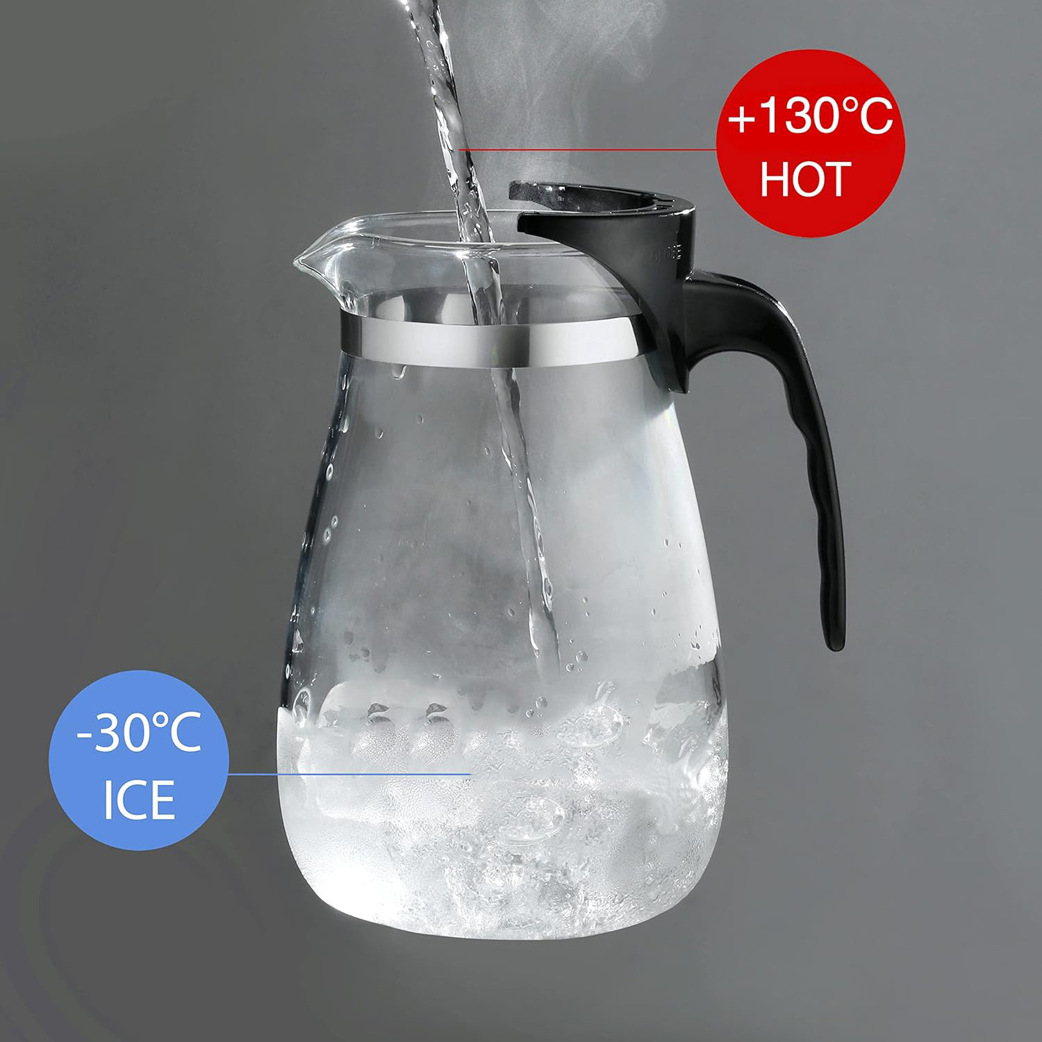 600ml High Borosilicate Heat Resistant Glass Tea Kettle Clear Glass Teapot