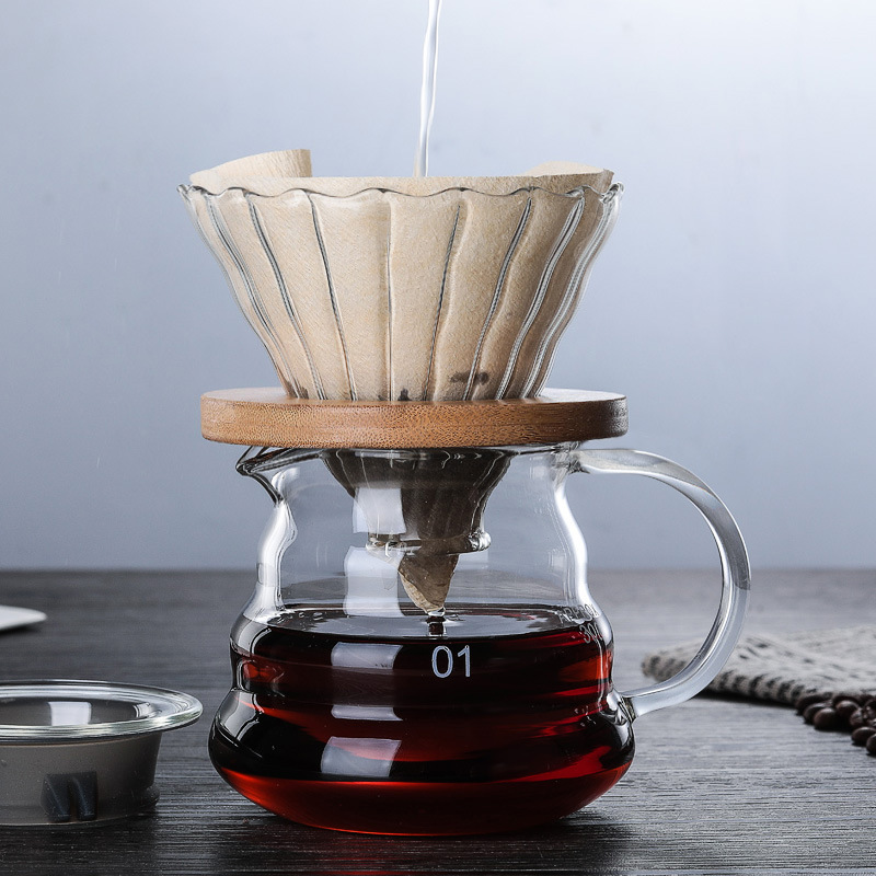 Pour Over Glass Coffee Maker Set