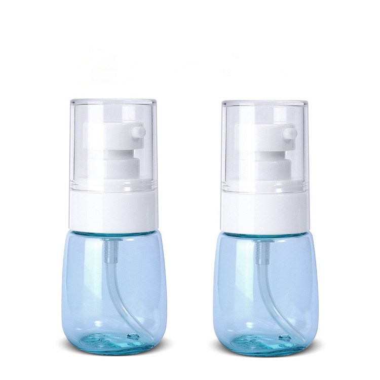 RUIPACK OEM transparent PET perfume cream spray bottle light bulb shape spray bottle 30ml 50ml