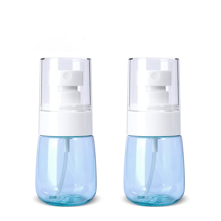 RUIPACK OEM transparent PET perfume cream spray bottle light bulb shape spray bottle 30ml 50ml