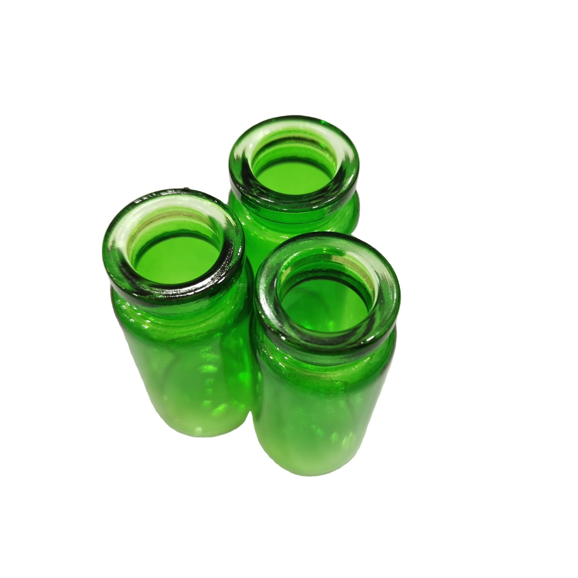 factory RUIPACK OEM Wholesale 10ml glass injection bottles, green empty glass injection vials with easy open lids