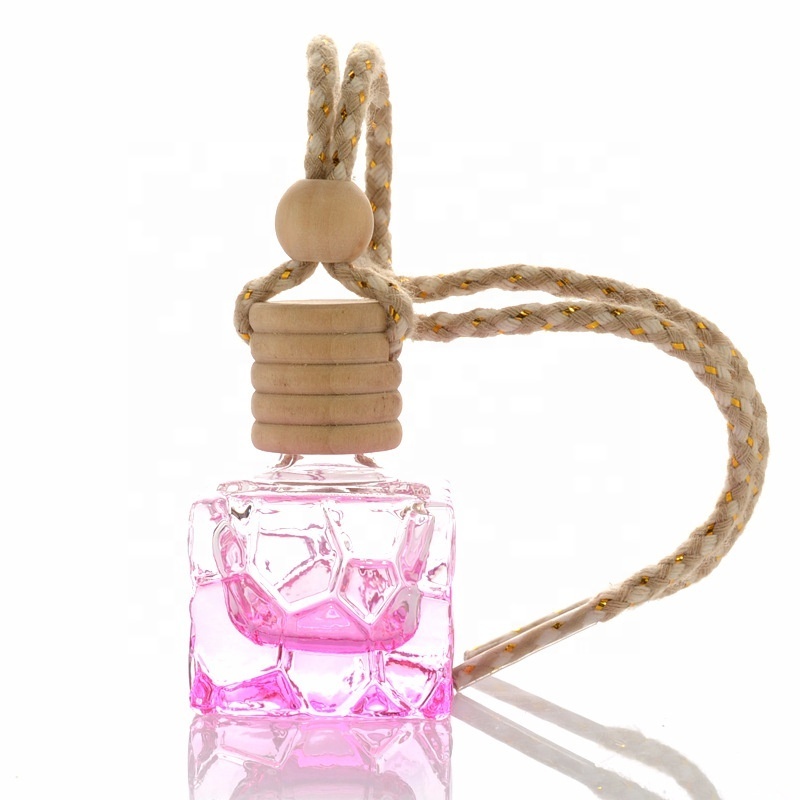 7ml Home Car Hanging Air Freshener Perfume Fragrance Diffuser Empty Glass Bottle Auto Ornament Refillable Bottles