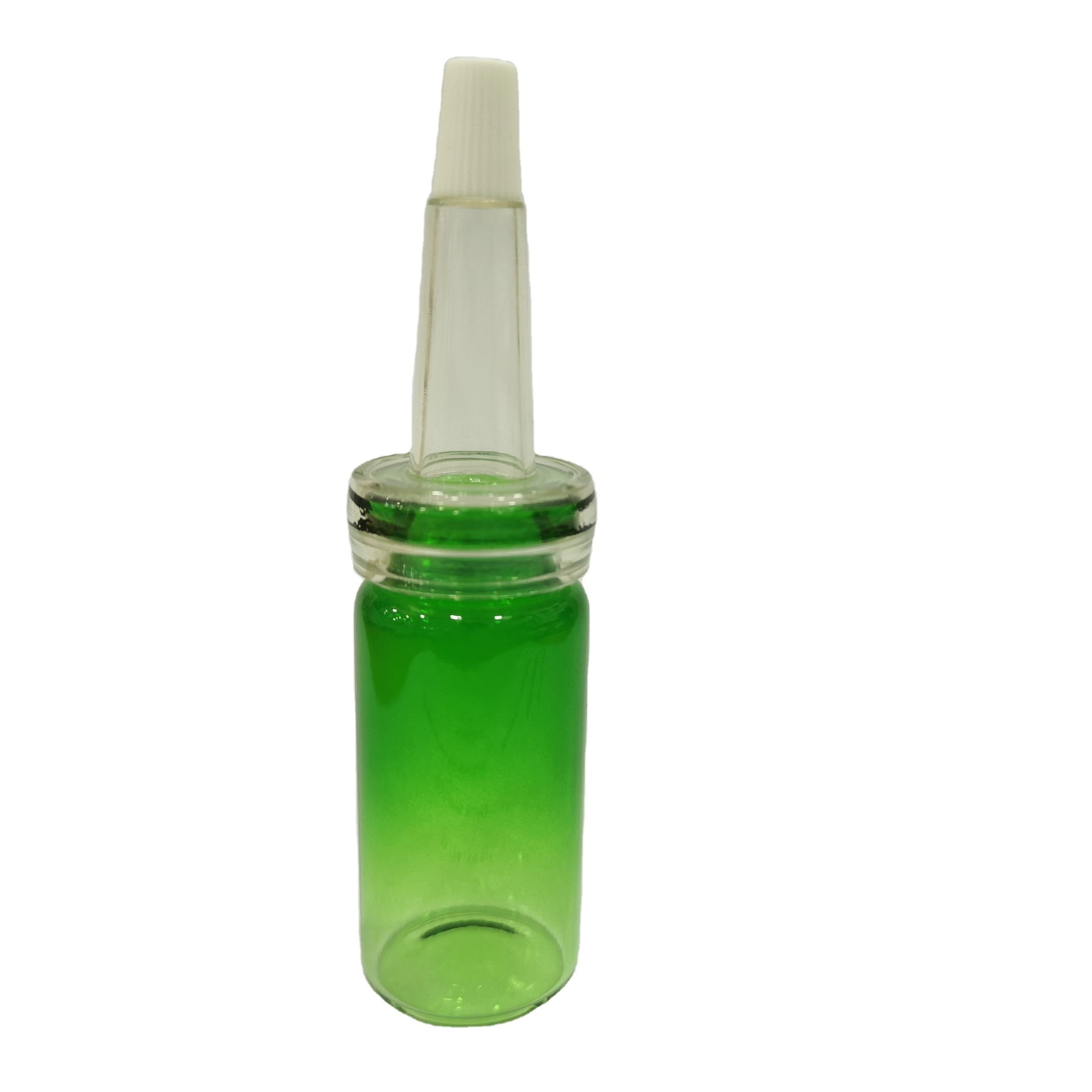 factory RUIPACK OEM Wholesale 10ml glass injection bottles, green empty glass injection vials with easy open lids