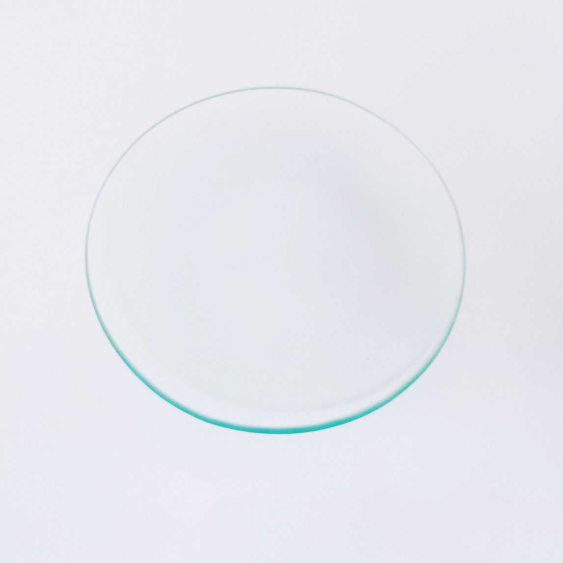 clear cheap round tempered glass plate / glass dish