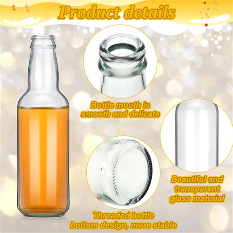 Wholesale amber clear blue 250ml 330ml swing top empty glass bottle of beer juice beverage vodka