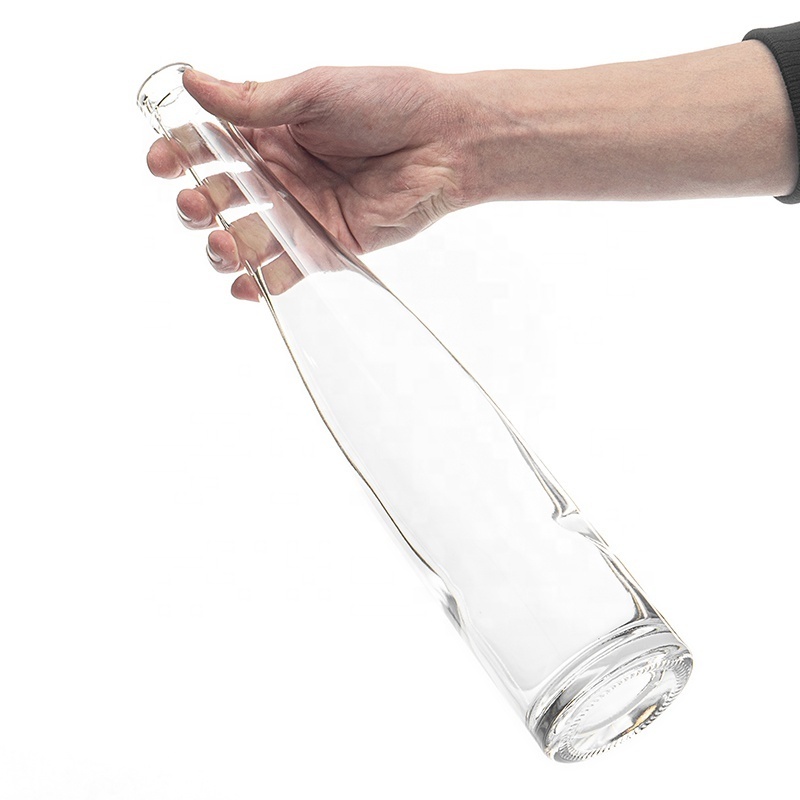 Extra white flint 750ml liquor bottles empty vodka sprits glass bottle with cork cap