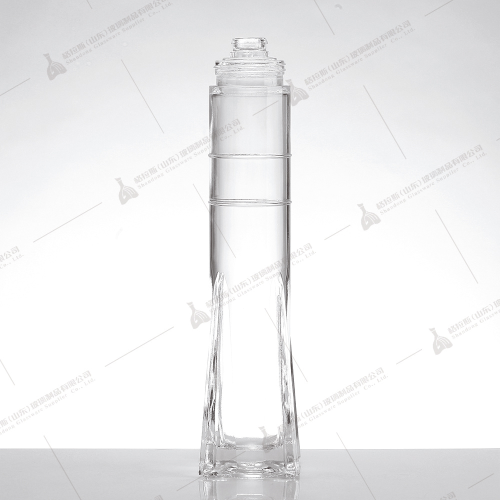 factory price empty round vodka whiskey tequila glass bottles 500ml 750ml glass tequila  liquor spirits wine bottles