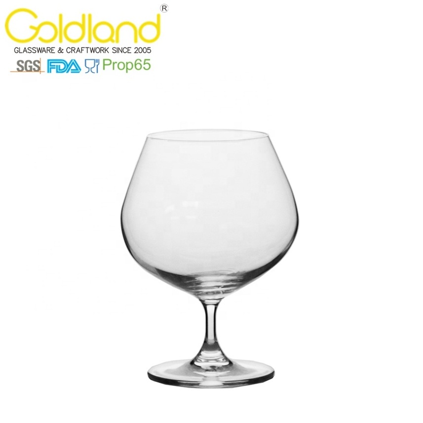 Goldland clear large brandy snifter glass crystal cognac brandy glasses