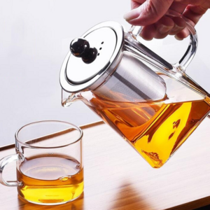 New Arrival Stovetop Glass Tea Kettle With Removable Infuser 350ml / 500ml Custom Glass Teapot