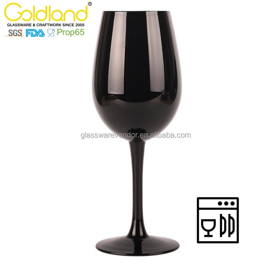 Glass Goblet Custom Black Wine Glasses Creative Colored Blind Red Wine Glasses