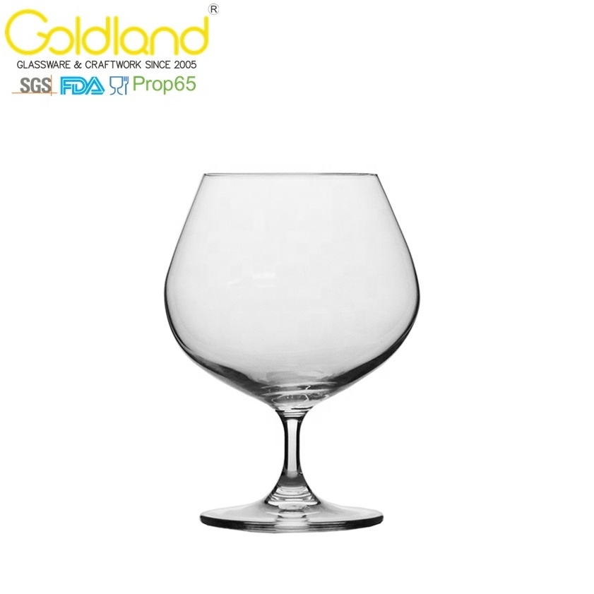 Goldland clear large brandy snifter glass crystal cognac brandy glasses