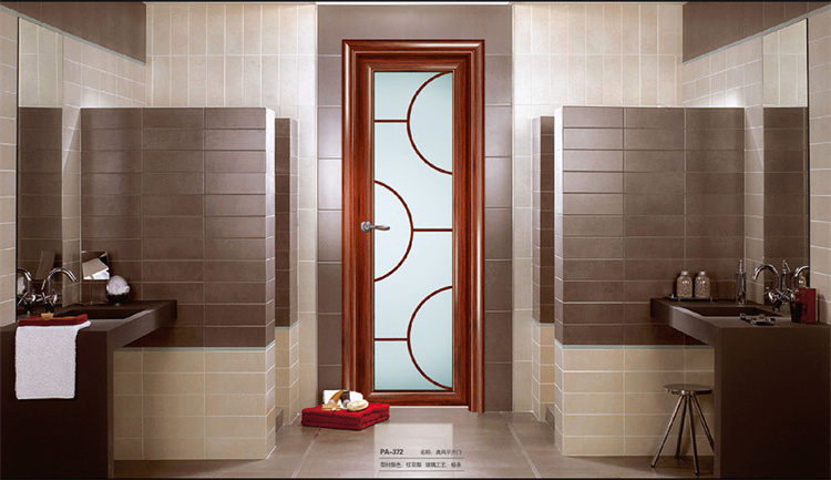 Sliding Bathroom Shower Doors High Quality Aluminium Bedroom Glass Door Aluminum Waterproof Security Graphic Design Customized