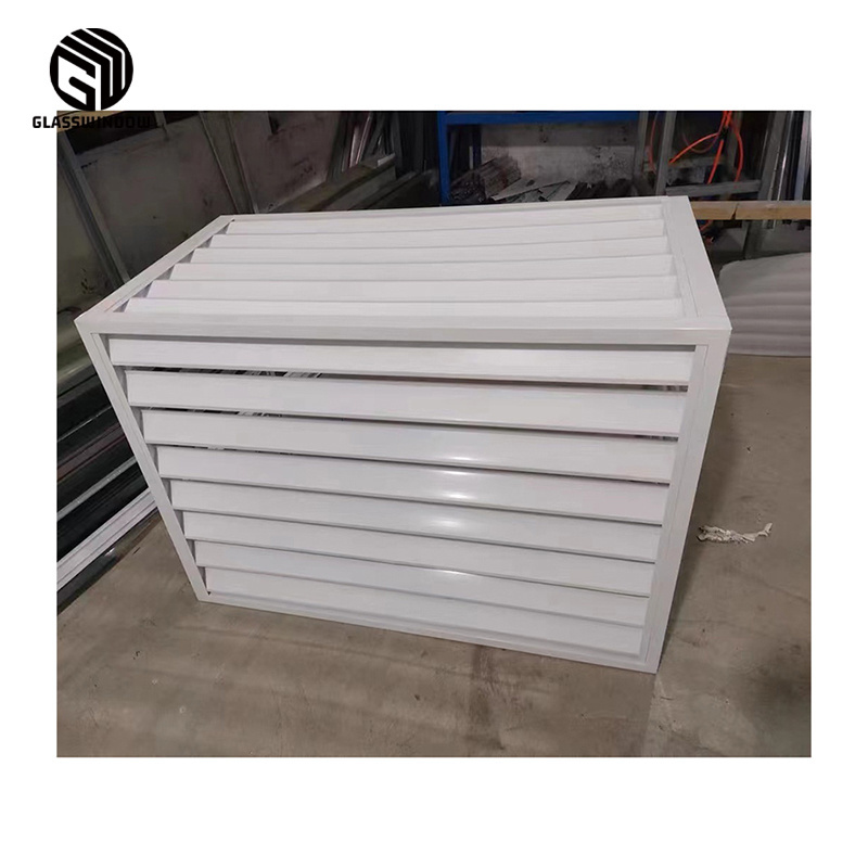 Blinds Louvers Fixed Louver Aluminium Aluminum Frame Glass Louvre Windows for House Glass Window Custom Customized Modern CN;SHG