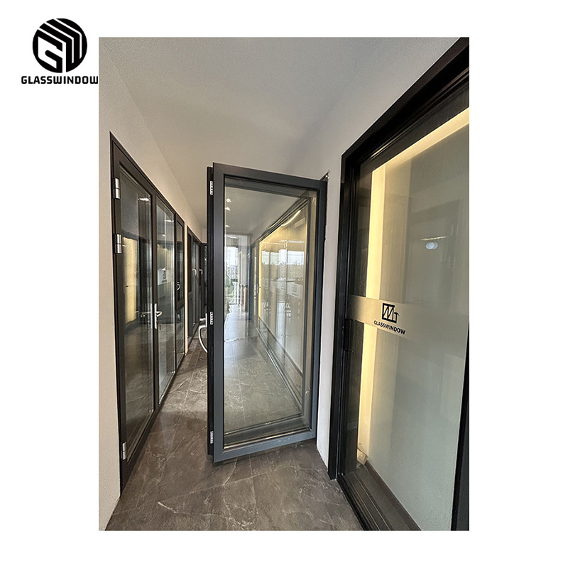 Factory Directly Supply Aluminum Glass Foldable Graphic Design Factory Manufacture Modern Sliding Glass Door Home Office 2.0mm