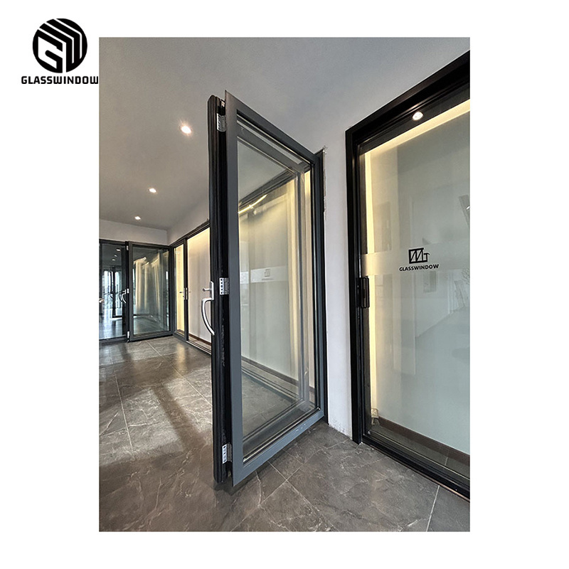 Factory Directly Supply Aluminum Glass Foldable Graphic Design Factory Manufacture Modern Sliding Glass Door Home Office 2.0mm