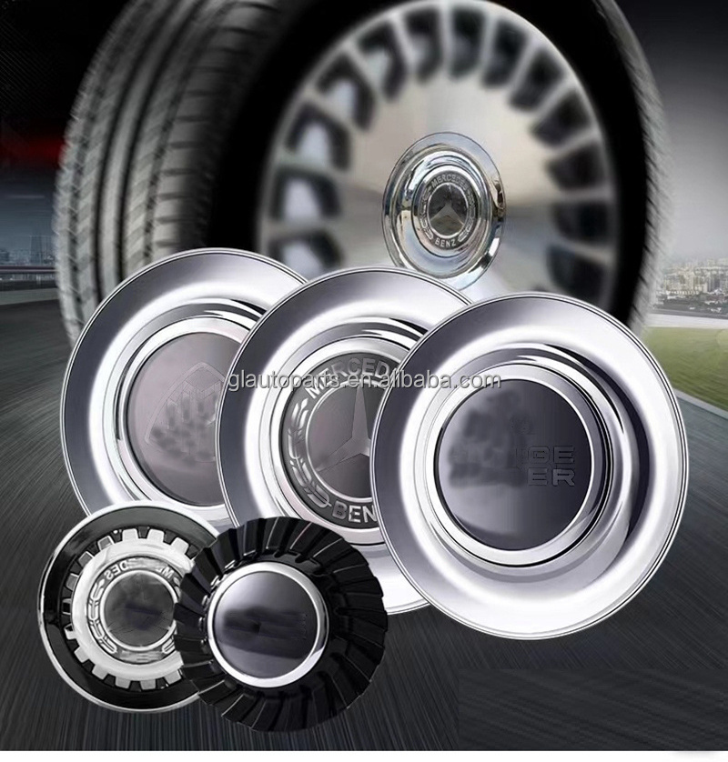 Customized Luxury Car Rim with Chrome Finishing mercedes floating center Caps Cover for Forged Passenger Car Wheels