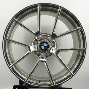 Custom 18 19 20 21 22 Forged Wheels Bright Finishing polished spokes Passenger Car Aluminum Alloy wheels for BMW 3 6 8 series