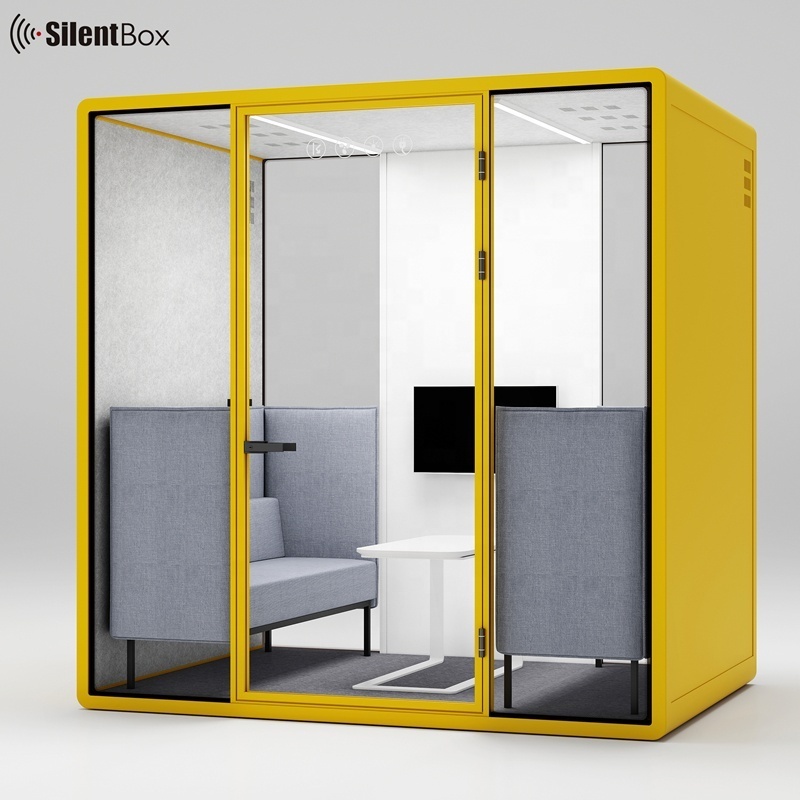 Colorful silent booth meeting Sofa portable office proof Assembled room