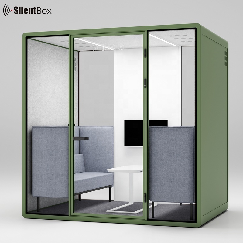 Colorful silent booth meeting Sofa portable office proof Assembled room